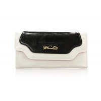 Fashion Women's Clutch Wallet With Color Block and PU Leather Design